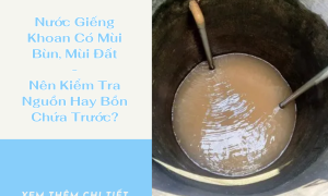 Nước Giếng Khoan Có Mùi Bùn, Mùi Đất: Nên Kiểm Tra Nguồn Hay Bồn Chứa Trước?