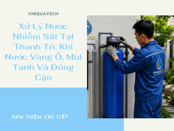 Xử Lý Nước Nhiễm Sắt Tại Thanh Trì: Khi Nước Vàng Ố, Mùi Tanh Và Đóng Cặn