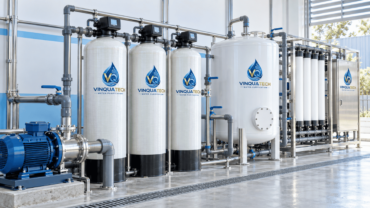 Hệ thống tiền xử lý nước giếng kết hợp màng lọc UF