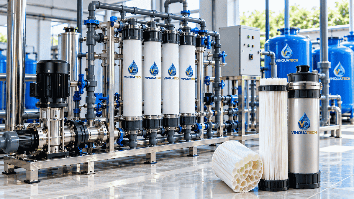 Cấu tạo module màng UF PVDF trong hệ thống lọc nước