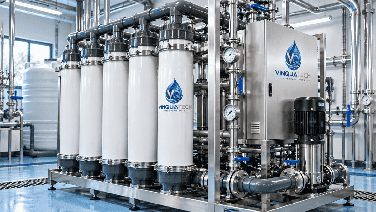 Bộ lọc UF và các thiết bị phụ trợ trong hệ thống xử lý nước
