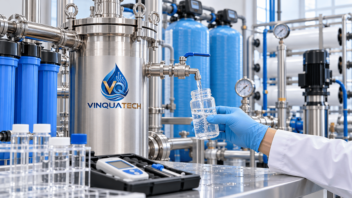 Lấy mẫu và kiểm tra độ cứng trước khi thiết kế hệ xử lý nước