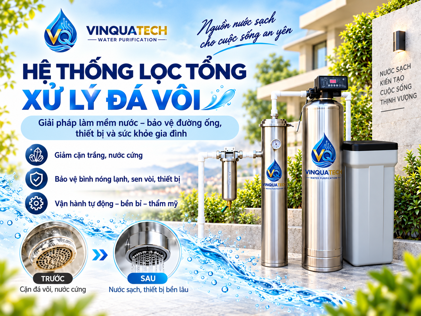 Dịch Vụ Lắp Đặt Hệ Thống Lọc Tổng Xử Lý Đá Vôi