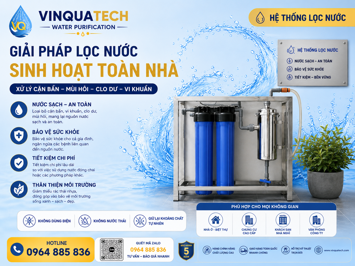Máy Lọc Nước Sinh Hoạt Toàn Nhà Ở
